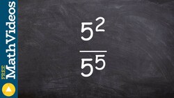 Using the division property of exponents to simplify a numeric expression Instructional Video