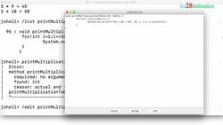 Java Programming for Complete Beginners - Java 16 - Step 08 - Print Multiplication Table with a Parameter and Method Overloading Instructional Video