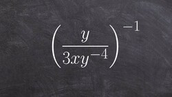 Simplifying a rational expression raised to a negative power Instructional Video