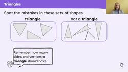 Describe and name polygons, including triangles and quadrilaterals Instructional Video