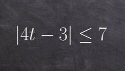 Solving and graphing an inequalty as an absolute value Instructional Video