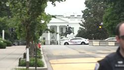 Police Line Near the White House - Black Lives Matter Protest News Clip