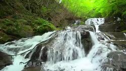 Uodome-no-taki at Karuizawa, Gunma, Japan Stock Footage