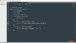 Learning D3.JS 5.0 6.4: Putting a Label Instructional Video