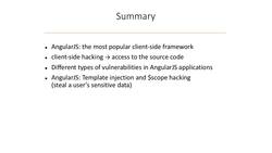 Web Hacking Expert - Full-Stack Exploitation Mastery - Summary – Hacking AngularJS Applications Instructional Video