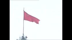 USSR Flag Flies Over the Kremlin News Clip