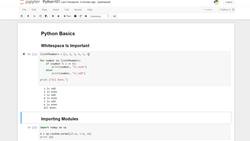 Create a computer vision system using decision tree algorithms to solve a real-world problem : Python Basics: Whitespace, Imports, and Lists Instructional Video