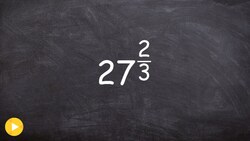 How to evaluate a number raised to a rational exponent Instructional Video