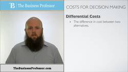 Costs in Decision Making - Accounting Instructional Video