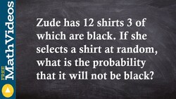 ACT SAT Prep How to determine the probability of a situation Instructional Video