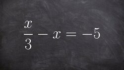 Solving an equation with two variables when one has a denominator Instructional Video