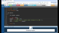 C++: Guess a Random Number Instructional Video