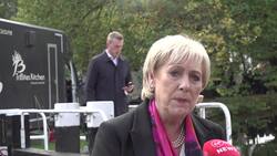 Irish Presidential candidate Heather Humphreys canvasses for election in Dublin News Clip