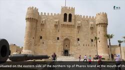 Egypt, Alexandria - Citadel of Qaitbay Stock Footage