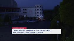Large police investigation outside banquet hall in Woodbridge News Clip