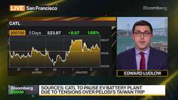 Pelosi's Taiwan Trip Spurs China Battery Giant to Pause Plant Debut News Clip