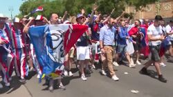 CLEAN : Euro 2020: France fans gather in Budapest ahead of match against Hungary News Clip