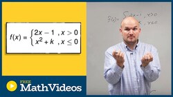 How to find the value k that makes the function continuous Instructional Video