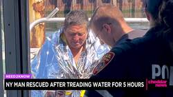 NY Man Rescued After Treading Water for 5 Hours News Clip
