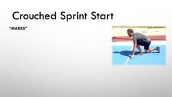 Atheltics - Crouched sprint start (marks) Instructional Video