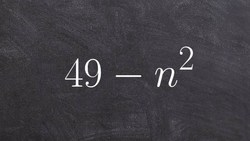 Factoring practice using difference of two squares Instructional Video