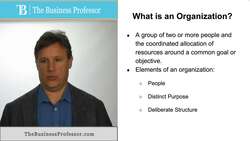 Understanding the Basics of Organizations Instructional Video
