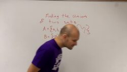 Find the union of two sets including null set Instructional Video