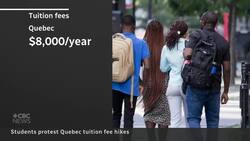 Students protest Quebec out-of-province tuition hike News Clip