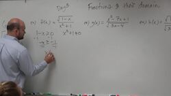 Write the domain of a rational function with radicals Instructional Video