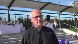 Father Michael Toomey speaks ahead of vigil for four young people killed in car crash News Clip