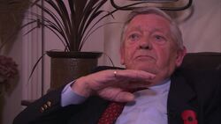 Interview with Alf Hicks, part 2 - cameraman who filmed the Invasion of Normandy, including the Falaise Pocket and the liberation of Brussels. Stock Footage