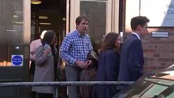 Cabin crew prioritised aircraft landing procedures over defibrillator in teenagers fatal allergic reaction to Pret A Manger sandwich Stock Footage