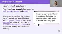 Direct speech: inverted commas Instructional Video