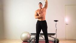 How to Do a Dumbbell Tricep Extension for an Arm Workout Instructional Video