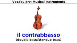 Italian Vocabulary: Musical Instruments Instructional Video