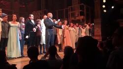 Mike Pence booed by crowd, addressed by cast of Hamilton News Clip