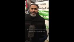 Protesters call for a ceasefire at The Hague News Clip