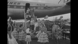 Mayor Felisa Rincon de Gautier and Eastern Airlines bring 2-1/2 tons of snow to the children of San Juan for Three Kings Day News Clip