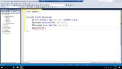 Microsoft SQL Server Development for Everyone - Creating an SQL Database Table Instructional Video