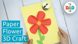 DIY Craft: 3D Paper Flower Instructional Video