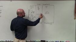 How to classify real numbers between rational and irrational numbers Instructional Video