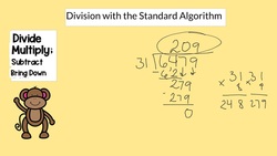 Division with the Standard Algorithm and Partial Quotients Instructional Video