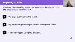 Writing the first paragraph of a diary entry based on 'The Journey' Instructional Video