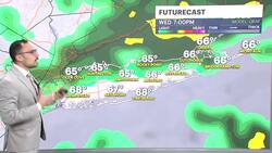 STORM WATCH: Wet later today, dangerous surf builds from Hurricane Erin News Clip