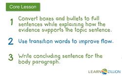 Writing Effective Body Paragraphs for an Argumentative Essay Instructional Video