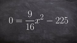 Learn how to solve a quadratic by applying the difference of two squares Instructional Video