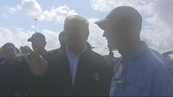 Trump arrives in Fla. to survey hurricane damage News Clip