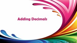 Adding Decimals Instructional Video
