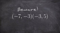 Beware of the negatives finding the slope Instructional Video
