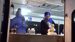 Churchgoes travel in big, blue bus around NYC to feed the community News Clip